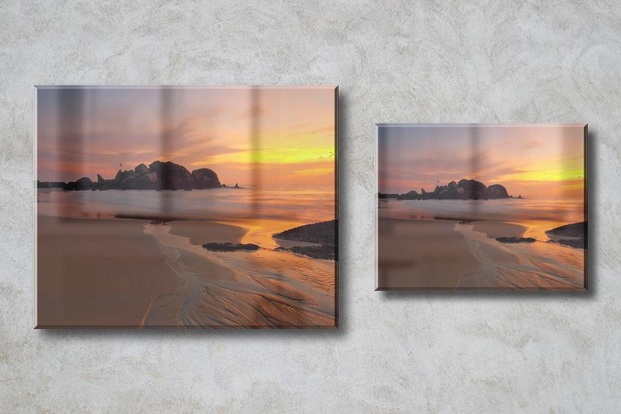 Sample of Beveled Photo Glass